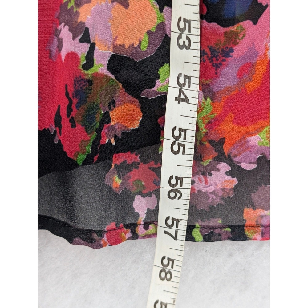 W118 Walter Baker Womens Floral Watercolor Maxi Dress Sleeveless S Racerback - Picture 12 of 13